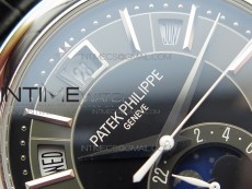 Annual Calendar Complications 5205R SS GRF Best Edition Black dial on Black leather strap A324