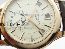 Annual Calendar Complications 5205R RG GRF Best Edition White dial on Brown leather strap A324