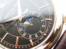Annual Calendar Complications 5205R RG GRF Best Edition Black dial on Brown leather strap A324