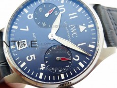 Big Pilot IW501008 Real PR SS ZF 1:1 Best Edition Blue Dial on Blue Leather Strap A51111