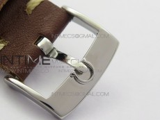 Vintage Seamaster 300 No Date SS B12 Black Dial On Brown Leather Strap A-2836 (Free Nylon Strap)