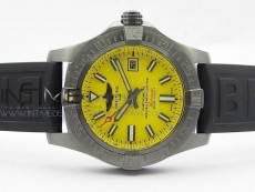 AVENGER Boutique Edition V17310 Ti DLC 1:1 Best Edition Yellow Dial on Rubber Strap A2824