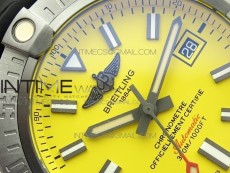 AVENGER Boutique Edition V17310 Ti DLC 1:1 Best Edition Yellow Dial on Rubber Strap A2824