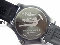 AVENGER Boutique Edition V17310 Ti DLC 1:1 Best Edition Yellow Dial on Rubber Strap A2824