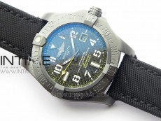 AVENGER Boutique Edition V17310 Ti DLC 1:1 Best Edition Black CF Dial on Nylon Strap A2824