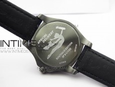 AVENGER Boutique Edition V17310 Dia Bezel Ti DLC 1:1 Best Edition Yellow Dial on Nylon Strap A2824