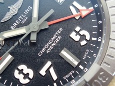 AVENGER V32395 Ti DLC 1:1 Best Edition Black Dial on Leather Strap A2824