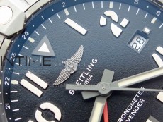 AVENGER V32395 Ti DLC 1:1 Best Edition Black Dial on Leather Strap A2824