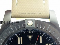 AVENGER V32395 Ti DLC 1:1 Best Edition Black Dial on Leather Strap A2824