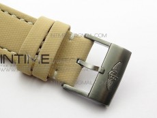 AVENGER V32395 Ti DLC 1:1 Best Edition Black Dial on Leather Strap A2824