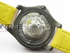 AVENGER V32395 Ti DLC 1:1 Best Edition Black Dial on Leather Strap A2824