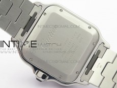 Santos de Cartier 40mm 2018 RXW 1:1 Best Edition White Dial on SS SmartLinks Bracelet MIYOTA 9015