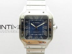 Santos de Cartier 40mm 2018 RXW 1:1 Best Edition Blue Dial on SS SmartLinks Bracelet MIYOTA 9015