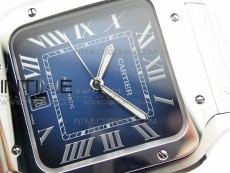 Santos de Cartier 40mm 2018 RXW 1:1 Best Edition Blue Dial on SS SmartLinks Bracelet MIYOTA 9015