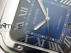 Santos de Cartier 40mm 2018 RXW 1:1 Best Edition Blue Dial on SS SmartLinks Bracelet MIYOTA 9015