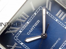 Santos de Cartier 40mm 2018 RXW 1:1 Best Edition Blue Dial on SS SmartLinks Bracelet MIYOTA 9015