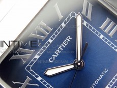Santos de Cartier 40mm 2018 RXW 1:1 Best Edition Blue Dial on SS SmartLinks Bracelet MIYOTA 9015