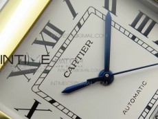 Santos de Cartier 40mm 2018 SS/YG RXW 1:1 Best Edition White Dial on SS/YG SmartLinks Bracelet MIYOTA 9015