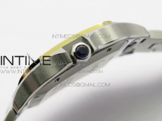 Santos de Cartier 40mm 2018 SS/YG RXW 1:1 Best Edition White Dial on SS/YG SmartLinks Bracelet MIYOTA 9015