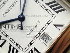 Santos de Cartier 40mm 2018 YG RXW 1:1 Best Edition White Dial on SmartLinks Bracelet MIYOTA 9015