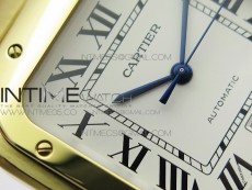 Santos de Cartier 40mm 2018 YG RXW 1:1 Best Edition White Dial on SmartLinks Bracelet MIYOTA 9015