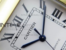 Santos de Cartier 40mm 2018 YG RXW 1:1 Best Edition White Dial on SmartLinks Bracelet MIYOTA 9015
