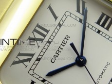 Santos de Cartier 40mm 2018 YG RXW 1:1 Best Edition White Dial on SmartLinks Bracelet MIYOTA 9015