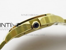 Santos de Cartier 40mm 2018 YG RXW 1:1 Best Edition White Dial on SmartLinks Bracelet MIYOTA 9015