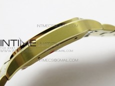 Santos de Cartier 40mm 2018 YG RXW 1:1 Best Edition White Dial on SmartLinks Bracelet MIYOTA 9015