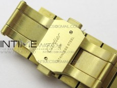 Santos de Cartier 40mm 2018 YG RXW 1:1 Best Edition White Dial on SmartLinks Bracelet MIYOTA 9015