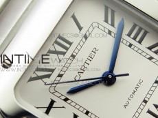 Santos de Cartier 35mm 2018 RXW 1:1 Best Edition White Dial on SS SmartLinks Bracelet MIYOTA 9015