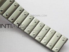 Santos de Cartier 35mm 2018 RXW 1:1 Best Edition White Dial on SS SmartLinks Bracelet MIYOTA 9015
