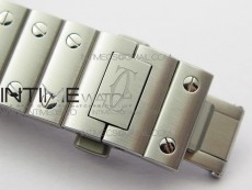 Santos de Cartier 35mm 2018 RXW 1:1 Best Edition White Dial on SS SmartLinks Bracelet MIYOTA 9015