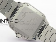 Santos de Cartier 35mm 2018 RXW 1:1 Best Edition White Dial on SS SmartLinks Bracelet MIYOTA 9015