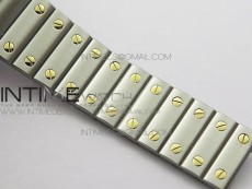 Santos de Cartier 35mm 2018 SS/YG RXW 1:1 Best Edition White Dial on SS/YG SmartLinks Bracelet MIYOTA 9015