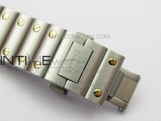 Santos de Cartier 35mm 2018 SS/YG RXW 1:1 Best Edition White Dial on SS/YG SmartLinks Bracelet MIYOTA 9015