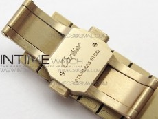 Santos de Cartier 35mm 2018 RG RXW 1:1 Best Edition White Dial on SmartLinks Bracelet MIYOTA 9015