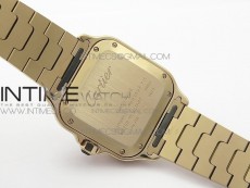 Santos de Cartier 35mm 2018 RG RXW 1:1 Best Edition White Dial on SmartLinks Bracelet MIYOTA 9015