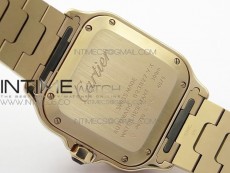 Santos de Cartier 35mm 2018 RG RXW 1:1 Best Edition White Dial on SmartLinks Bracelet MIYOTA 9015