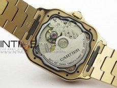 Santos de Cartier 35mm 2018 RG RXW 1:1 Best Edition White Dial on SmartLinks Bracelet MIYOTA 9015