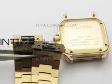 Santos de Cartier 35mm 2018 RG RXW 1:1 Best Edition White Dial on SmartLinks Bracelet MIYOTA 9015