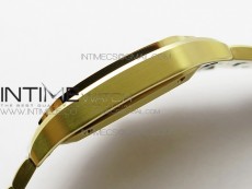 Santos de Cartier 35mm 2018 YG RXW 1:1 Best Edition White Dial on SmartLinks Bracelet MIYOTA 9015