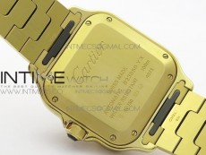 Santos de Cartier 35mm 2018 YG RXW 1:1 Best Edition White Dial on SmartLinks Bracelet MIYOTA 9015