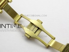 Santos de Cartier 35mm 2018 YG Diamonds Bezel RXW 1:1 Best Edition White Dial on SmartLinks Bracelet MIYOTA 9015