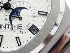 NAUTILUS 5726 SS GRF 1:1 BEST EDITION WHITE DIAL WORKING ANNUAL CALENDARON SS BRACELET A.324 V2