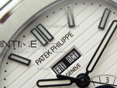 NAUTILUS 5726 SS GRF 1:1 BEST EDITION WHITE DIAL WORKING ANNUAL CALENDARON SS BRACELET A.324 V2
