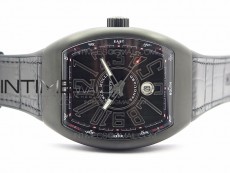 Vanguard V45 All Black DLC ZF 1:1 Best Edition Black Dial on Black Rubber Strap MIYOTA 9015