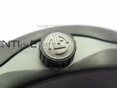 Vanguard V45 All Black DLC ZF 1:1 Best Edition Black Dial on Black Rubber Strap MIYOTA 9015