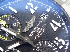 Avenger Bandit V13317 Titanium DLC B50 Best Edition Black Dial Numbers Makers on Black Nylon strap A7750
