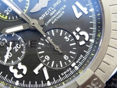 Avenger Bandit V13317 Titanium DLC B50 Best Edition Black Dial Numbers Makers on Black Nylon strap A7750